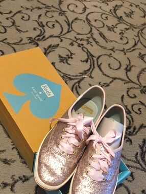 Keds glitter sneakers - light pink Sz 6.5